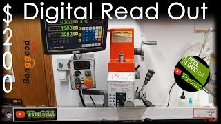 200 Mill DRO 3 axis Digital Readout from banggood Unboxing Instalation Review [upl. by Eicnan]