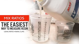 How to properly measure epoxy resin  21 Ratio Explained  How to use ratio mixing cups [upl. by Sixele]