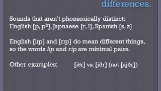 Introduction to Phonetics and Phonology 2 [upl. by Chon994]