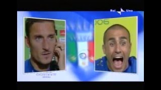 totti risponde a cannvaro mondiali 2006 [upl. by Staten]