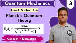 Plancks Quantum Theory  Plancks Radiation Law Derivation  Quantum Mechanics in Hindi [upl. by Neelloj]