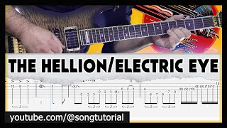 Judas Priest  The Hellion  Electric Eye  TAB  Guitar Cover  Lesson [upl. by Ariet]