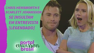 Scarlett Johansson e Chris Hemsworth se insultam LEGENDADO [upl. by Delsman]