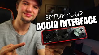 How to Setup an Audio Interface  Focusrite Scarlett Solo Setup  Audio Interface Setup 2021 [upl. by Daveta]