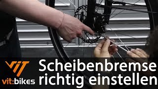 Scheibenbremse richtig einstellen  mit Quicktipp vitbikesTV 117 [upl. by Kubiak]