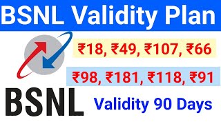 BSNL Validity Recharge Plan  BSNL Validity Plan 2023  BSNL New Plan [upl. by Scrope608]