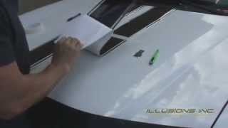 How To Install Vinyl Graphics Racing Stripes Installation by Illusions GFX Tampa FL [upl. by Hackathorn]