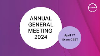 Annual General Meeting 2024  Covestro [upl. by Atoiganap]