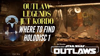 Where to find Jet Kordos Legacy Holodisc 1 Unmarked Location Toshara  Star Wars Outlaws [upl. by Dorr811]