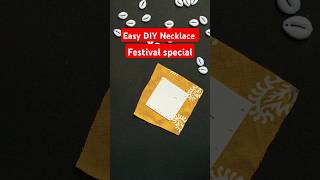 DIY  handmade necklace  jewellery making at home diy craft shorts jewellery handmade [upl. by Blunk]