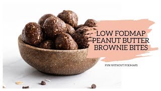 Low FODMAP Peanut Butter Brownie Bites [upl. by Gillan]