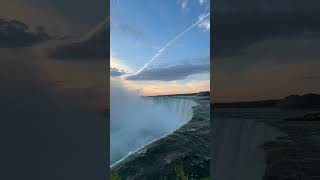 Niagara Falls at sunrise 6AM travel niagarafalls [upl. by Nosnevets]