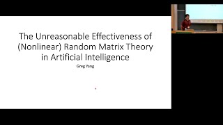 The unreasonable effectiveness of nonlinear random matrix theory in artificial intelligence [upl. by Milah340]