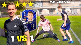 ¿CONSEGUIRÁ REGATEARME el DELANTERO del FC BARCELONA ft LUUK DE JONG [upl. by Amathiste]