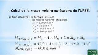 Calculer une masse molaire moléculaire [upl. by Iliam130]