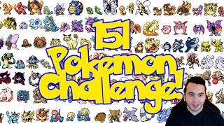 The 151 Challenge w aDrive 151 Original Pokemon from Memory [upl. by Arlee]