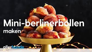 Miniberlinerbollen maken  Recept  Allerhande [upl. by Silber960]