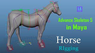 Superfast Horse Rigging Tutorial  Foreleg Quadruped Rigging Tutorial in MAYA in Hindi [upl. by Stiles665]