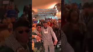 Wizkid and Burna Boy Pose at Burberry SS24 viral obasekiss wizkid burnaboy Obasekiss [upl. by Sabella]