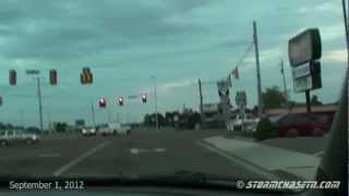 September 1 2012  Tornado Warning Sirens While Chasing Union City TN [upl. by Vardon717]