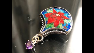 Cloisonne Enamel Making Process How To Make Cloisonne Enamel Jewelry Art Jewelry Making [upl. by Aikemat]