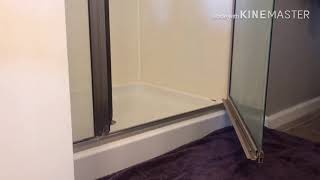 Replacing the door sweep on glass shower door [upl. by Sig]