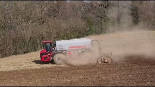 Démo de lautomoteur dépandage de lisier Holmer Terra Variant 585 avec enfouisseur Horsch Joker 7 m [upl. by Annnora]