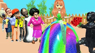 Scary Teacher 3D vs Squid Game Help Doll Choose Dresses Nice or Error Dressing Room Times Challenge [upl. by Halvaard]