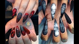 Halloween Nail Art Tutorial Compilation  Tutorial de Unhas Para o Halloween Compilado 2018 [upl. by Ettennil]