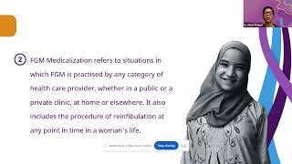 Webinar on FGM and its medicalization UNFPAUNICEF Joint Programme on the Elimination of FGM [upl. by Rebeh]