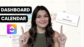 Calendar View on ClickUp Dashboard [upl. by Avehstab406]
