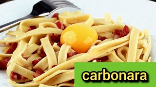 recette pâte carbonara comment faire pâte carbonara facile [upl. by Santini]