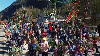 Palmsonntagsprozession in Längenfeld  Ötztal [upl. by Aihsrop]