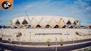 timelapse de larena amazônia  constructions extrêmes  futebol do brasil [upl. by Lillis]