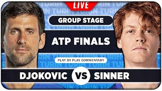 DJOKOVIC vs SINNER • ATP Finals 2023 • LIVE Tennis PlaybyPlay Stream [upl. by Gunas]