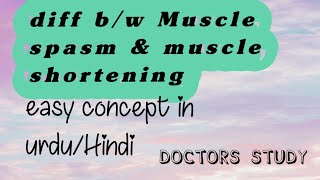 Differentiate between Muscle Shortening amp Muscle spasm  Manual Therapy Lectures  Dpt lectures [upl. by Nevah]