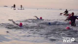 IRONMAN 2018 video della partenza dei triatleti sulla spiaggia di Cervia [upl. by Ulrike]