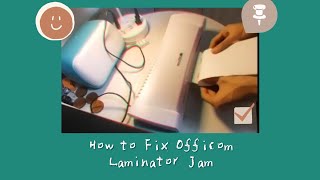 Easiest way to fix Officom Laminator Jam [upl. by Etnuaed456]