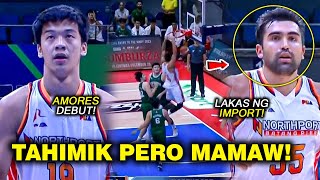 AMORES PBA DEBUT  Naisahan ang IMPORT ng TERRAFIRMA  MAMAW ang Import ng NORTHPORT [upl. by Sardse]