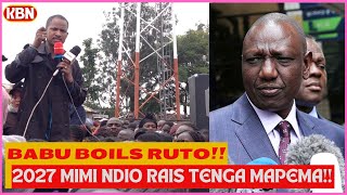 Babu Owino BOILS Ruto in Hot Water❗❗Anza Kutenga Njia ya Kuenda Sugoi 2027 mimi ndio President❗❗ [upl. by Aicnorev860]