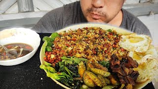 I prepared and ate the best vegetables fried rice with pork fry and Egg  Kents vlog [upl. by Mahla17]