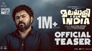 Malayalee From India Official Teaser  Dijo Jose Antony  Nivin Pauly  Listin Stephen [upl. by Anaibaf]