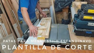 COMO HACER PATAS DE MESA  PLANTILLA DE CORTE  ESTILO ESCANDINAVO  Bang [upl. by Jolyn291]