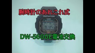 DW5600E GSHOCK電池交換 [upl. by Steve]