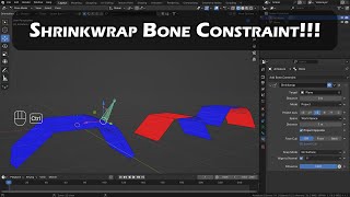 Shrinkwrap Bone Constraint Blender [upl. by Stoat682]