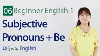 English Grammar Subjective Pronouns  Be Verb [upl. by Zina]