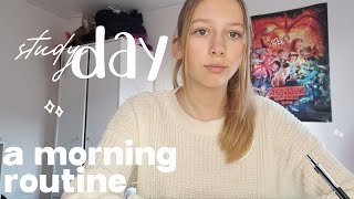 STUDY VLOG📚 skincare makeup flashcardsstudying morning routine hot cocoa [upl. by Colton9]