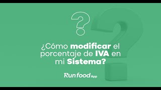 Cómo cambiar el  de IVA en el sistema 🤔 ⁉️ [upl. by Dyke436]