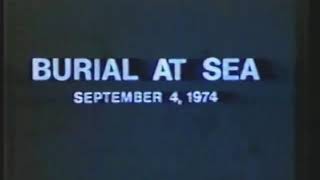 Burial At Sea of Soviet Submariners from Hughes Glomar Explorer  September 4 1974 [upl. by Morey]