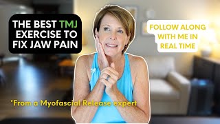 TMJ Pain Relief with this Simple Exercise Myofascial Release Technique TMJ Headache Relief [upl. by Nediarb]